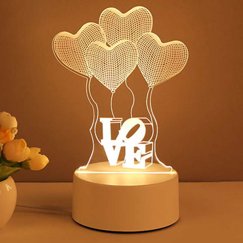 3D Acrylic LED Night Lights Lamp - Best Sustainable Home Decor