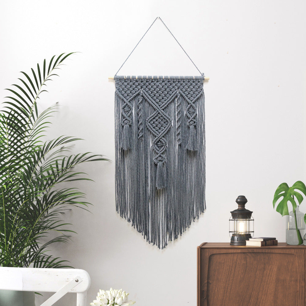 Nordic Wind Cotton Rope Woven Tapestry  Wall Hanging - Best Sustainable Home Decor