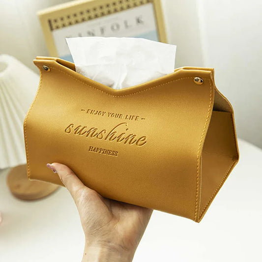 Leather Tissue Box - Best Sustainable Home Decor